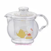 asdfkitty可愛家精品店 asdfkitty*KITTY玻璃泡茶壺/花茶壺/咖啡壺-附濾網-460ML-日本正版商品