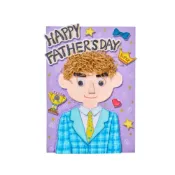 (店+)帥氣爸爸立體大卡片∣ 兒童繪畫 塗鴉 送爸爸 創意禮物 幼兒園 手工材料包 父親節 感謝卡片∣麥手作