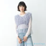 earth music&ecology 層層網紗V領背心(0S000005100)