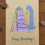 明信片 生日快樂! /刺蝟小孩-好實用系列