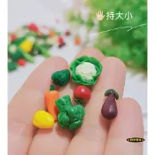 🍁（9款）迷你 綜合蔬果 紅蘿蔔 蕃茄 高麗菜 花椰菜 甜椒 青椒 茄子  馬鈴薯 D199 微縮 食玩模型 隨草憶境