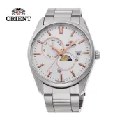 ORIENT 東方錶 SUN&MOON系列 日月相錶 鋼帶款 白面 RA-AK0306S