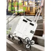 (店+)四季風家居 買菜小拉車家用折疊購物車取快遞小推車拖車手拉車便攜輕便拉桿車
