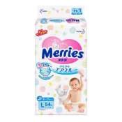 【小如的店】好市多線上代購~日本 MERRIES 妙而舒 金緻柔點透氣紙尿布/紙尿褲L號(54片*4包*2箱)