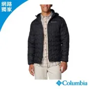 Columbia 哥倫比亞 男款-保暖防潑羽絨連帽外套-Delta Ridg-黑色 UWE66100BK/JF