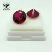 協貿國際日用品生活2館 首飾配鉆紅寶石碎鉆裸石diy鴿血紅ruby圓鉆形珠寶鑲嵌裸石紅剛玉