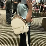 ✨ 美國代購✨特賣Coach 女士雙肩包中號Jordyn背包  印花拼色後背包