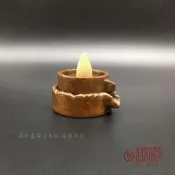 實心銅磨石農具仿古迷你雙層老石磨倒流香擺件創意農村磨臺香插