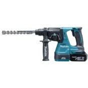 (店+)【MAKITA 牧田】18V 24mm充電式無刷鎚鑽 (含集塵器) 6.0Ah雙電套裝組 DHR242RGEW