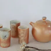 柴燒瓷壺/雕花瓷杯組/聞香杯/酒杯/160ml/瀧間拾光