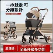⭐精品推薦⭐【極貨】可分離寵物推車可摺疊大小中犬外出遛狗貓咪輕便狗車貓推車 狗推車 四輪推車 寵物外出車 寵物推車 遛狗