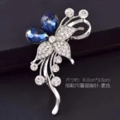 韓版 氣質水晶 胸針 薔薇花 百搭 潮流 閤金飾品女士 佩戴胸花 胸飾 多色可選 女生可入 節日禮物 可送朋友 閨蜜
