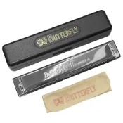 (店+)【BUTTERFLY】蝴蝶牌口琴 蝴蝶牌 24孔 C調 A調 升C調 複音口琴 SH-B24 蝴蝶口琴 學校指定品牌