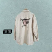 *♡*正韓MOONG CHI/淺米色/短髮女孩/牛仔外套/M/近新/二手《Anna的百寶箱》