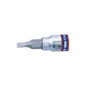 (店+)【KING TONY 金統立】專業級工具 1/4”DR. 一字起子頭套筒 6.5mm(KT203265)