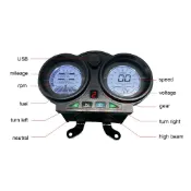 防水液晶數位時速表/里程表,適用於Bera SBR 150cc摩托車