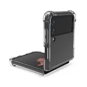 【YANG YI 揚邑】Samsung Galaxy Z Flip3 5G 四角防摔氣曩PC+TPU透明防刮耐磨折疊手機殼