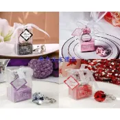 ☆命中注定☆ 鑽戒鑰匙圈,婚禮小物,歐美禮品,文具,喜糖,二次進場棉花糖(圓形,心型兩款,5色).