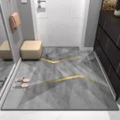 【美藝家居】簡約輕奢地毯 入戶大門口地墊 家用進門墊 客廳茶几地墊 衛生間吸水防滑墊 玄關地墊 門口地墊 入戶門地墊 可