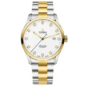 TITONI 梅花錶 空中霸王系列 經典真鑽機械腕錶 錶 手錶 送禮 39mm / 83743SY-582