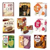 【義美】雪糕冰淇淋系列4入裝x8盒-九款任選(黑糖珍奶/綠茶QQ/芋泥地瓜/鮮奶紅豆/巧克力等)