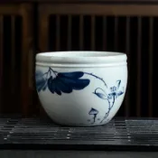 茶洗 水盂 筆洗 茶洗缸 洗茶碗 高端茶洗茶渣缸陶瓷大號水盂廢水桶桌面茶具配件茶水缸