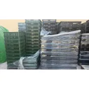 蘆筍籃三格台灣製造塑膠箱搬運籃塑膠籃工具箱物流箱冷凍籃電子廠收納籃