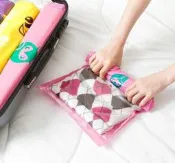 大(50*70cm)手卷式壓縮袋 真空收納壓縮袋 旅行真空手卷袋 旅行 出遊 出國必備 行李箱 居家收納用