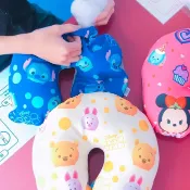 TSUM TSUM手工DIY頸枕 史迪奇頸枕 史迪奇亂花款