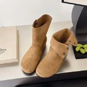 (店+)【UG 優物集】馬丁靴加絨女馬丁靴學生上學綁帶工裝穿搭秋冬搭配英倫馬丁靴方頭大尺碼約會穿搭厚底增高側拉鍊日常通勤軟皮街頭穿搭真皮棕色美拉德勃肯短靴女圓頭套筒馬丁靴內增高堆堆靴子
