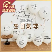 🌼 4H出貨 🌼 生日快樂 生日氣球 乳膠氣球 收涎佈置 氣球佈置 收延佈置 週歲 森林系 生日佈置 120days