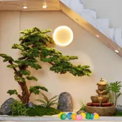 仿真樹 仿真景觀樹 仿真植物 假樹仿真松樹迎客松羅漢松商場酒店室內裝飾盆景造型假迎客松景觀擺件