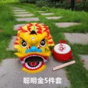 🔥臺灣熱賣🔥塑料兒童舞獅子道具套裝 舞獅頭鼓2-14嵗幼兒園錶演小獅頭玩具6寸 獅子頭 舞龍舞獅 醒獅 演出