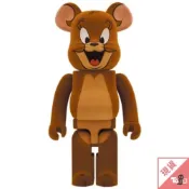 (店+)【BE@RBRICK】（現貨）BE@RBRICK 庫柏力克熊 JERRY 傑利鼠 植絨款 1000％ 正版 限量 湯姆貓與傑利鼠 玩具有毒