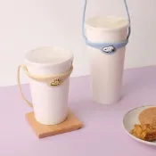 (店+)【Norns】Peanuts史努比矽膠飲料杯套- Snoopy 糊塗塔克 飲料袋 飲料提袋 隨行杯袋