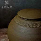 【金明茶業】6-30斤台灣手工陶製拉坏落款茶甕、 普洱茶 陳年老茶 茶倉、茶甕、老茶甕、無上釉、手工、台灣製
