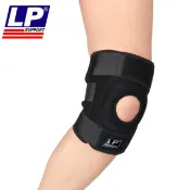 LP [美國頂級護具]高效彈簧支撐型膝護套(黑)733CA