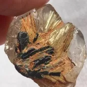 鈦晶簇 髪晶 水晶簇 城堡 金髮晶 天然水晶 擺設 水晶原礦 原石