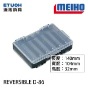 明邦 MEIHO Reversible D-86 雙面工具盒 [漁拓釣具][超好攜帶]
