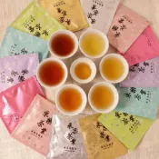 [滿兩千贈品] 16個 原葉三角立體綜合茶包組 - 四季春、翠玉、金萱、凍頂、果韻、紅玉、蜜香紅茶、紅烏龍