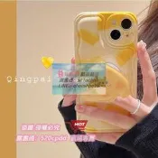 黃色奶酪支架適用iPhone13pro max蘋果12手機殼11氣墊xr女xs網紅x✨