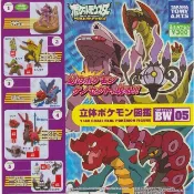 【我愛玩具】T-ARTS(轉蛋)神奇寶貝立體圖鑑BW05 全5種 整套販售