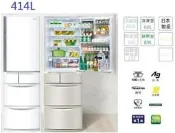Panasonic 國際 日本製 411L 五門變頻冰箱 NR-E414VT-W1 (來電議價)