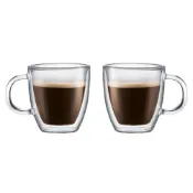 (店+)【Bodum】BISTRO 雙層玻璃馬克杯 300cc 2入組