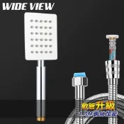 WIDE VIEW 不鏽鋼增壓方形蓮蓬頭蛇管組(OY-SH08-NP)