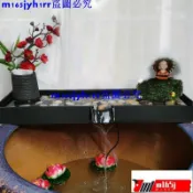 金發發貨+魚缸流水器陶瓷流水闆+熱銷+養魚循環假山庭院造景石槽水池過濾器搭配件+熱銷
