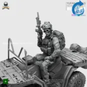 鶴町商社 【限量供應】1/35兵人+地形車 美軍海豹突擊隊 拼裝模型 MOO-07