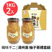 【韓味不二】 濟州島柚子茶禮盒1kgx2入 ｜韓國必買｜節慶禮盒｜韓國進口水果茶｜樂天熱銷Top｜韓國空運直送｜韓國美食｜韓國料理｜送禮推薦｜春節送禮｜春節禮盒｜送禮推薦