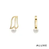 ALUXE 亞立詩 天然淡水珍珠 10K金 珍珠耳環 鬱金香 愛完美系列 勇氣 EE0208