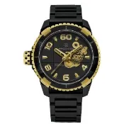 【elegantsis 愛樂時】海軍陸戰隊特別款機械腕錶/黑金48mm(ELJX48AS-LVTP5-NBG02MA)